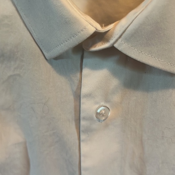 Primark White Button Down Shirt Men's Medium Regular Fit - Picture 3 of 5